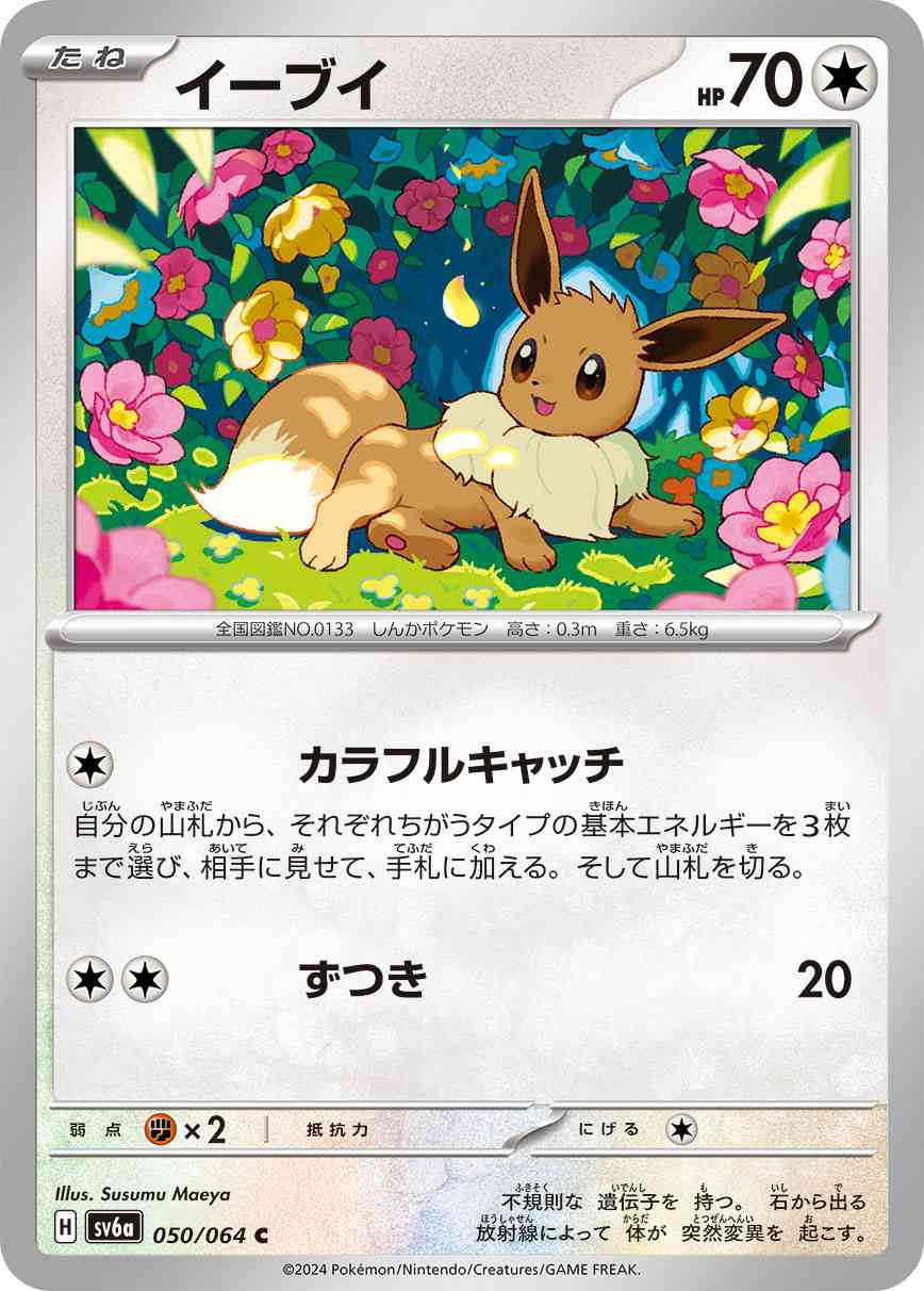 イーブイ 050 / 064 レアリティ：C ポケモンカードゲーム 強化拡張パック「ナイトワンダラー」